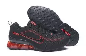 nike air max new 2020 flyknit black logo red